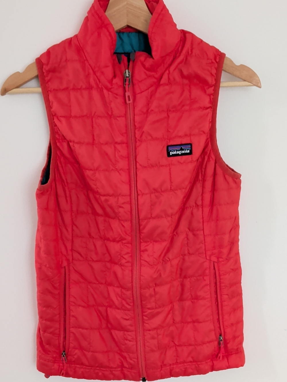 Patagonia Coral Red Quilted Vest